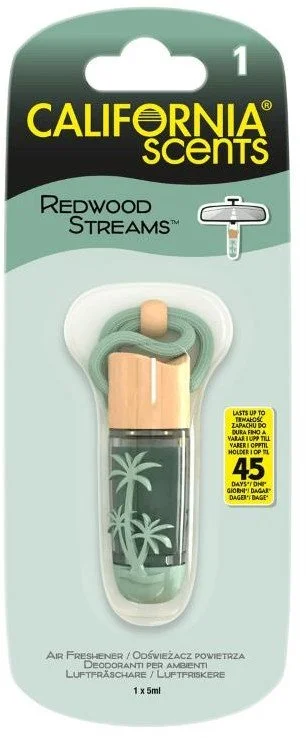 California Scents Závesná fľaštička Redwood Streams - Sequoia