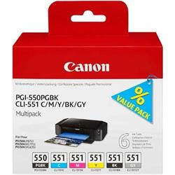 Canon PGI-550 + CLI-551 C/ M/ Y/ BK/ GY Multi pack