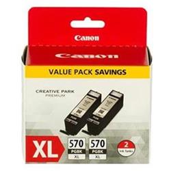 CANON PGI-570XL PGBK, 2-pack černý velký, originální