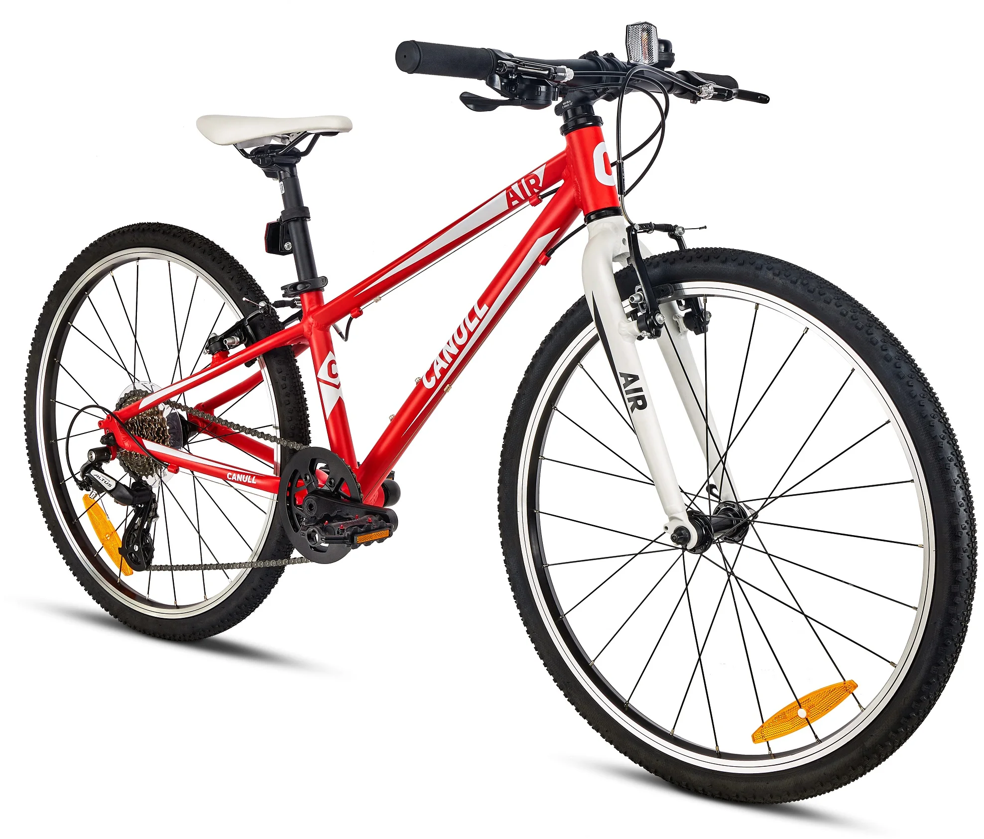 CANULL AIR 24" ultraľahký detský bicykel červený