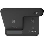 CANYON Bezdrátová nabíječka WS-302B, 3v1, vstup 9V/2A, 12V/2A, výstup 15W/10W/7.5W/5W, Type C to USB-A, černá