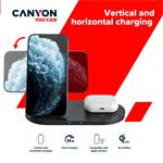 CANYON Bezdrôtová nabíjačka WCS-202B, čierna