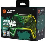 CANYON Bezdrôtový gamepad GPW-02 RGB 5 v 1 (PS3, Nintendo Switch, iOS 13.0, Android, PC)
