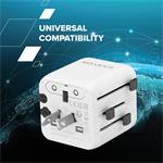 CANYON cestovní Adapter OnTour One EU/UK/US/AUS   White