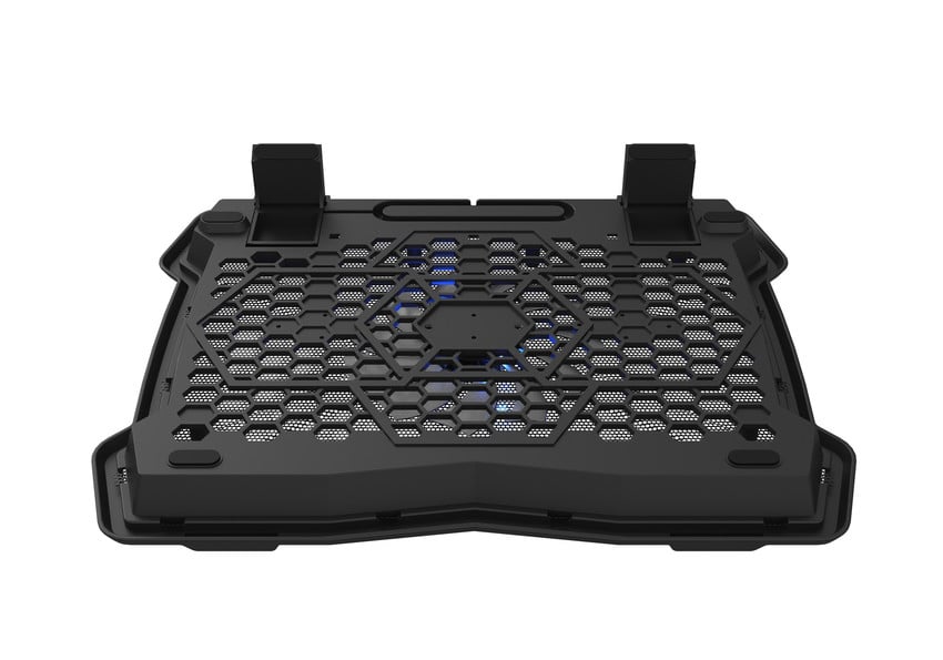 CANYON Chladiaca podložka NS02 pre notebooky s uhlopriečkou 10–15,6", LED podsvietenie, 1 ventilátor, 340 × 265 × 30 mm