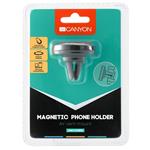 CANYON držák na telefon do auta, magnetický, instalace do ventilace, 2 plíšky v balení, černá