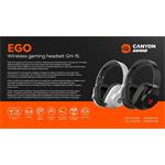 CANYON headset EGO GH-15 2in1 BT bílá