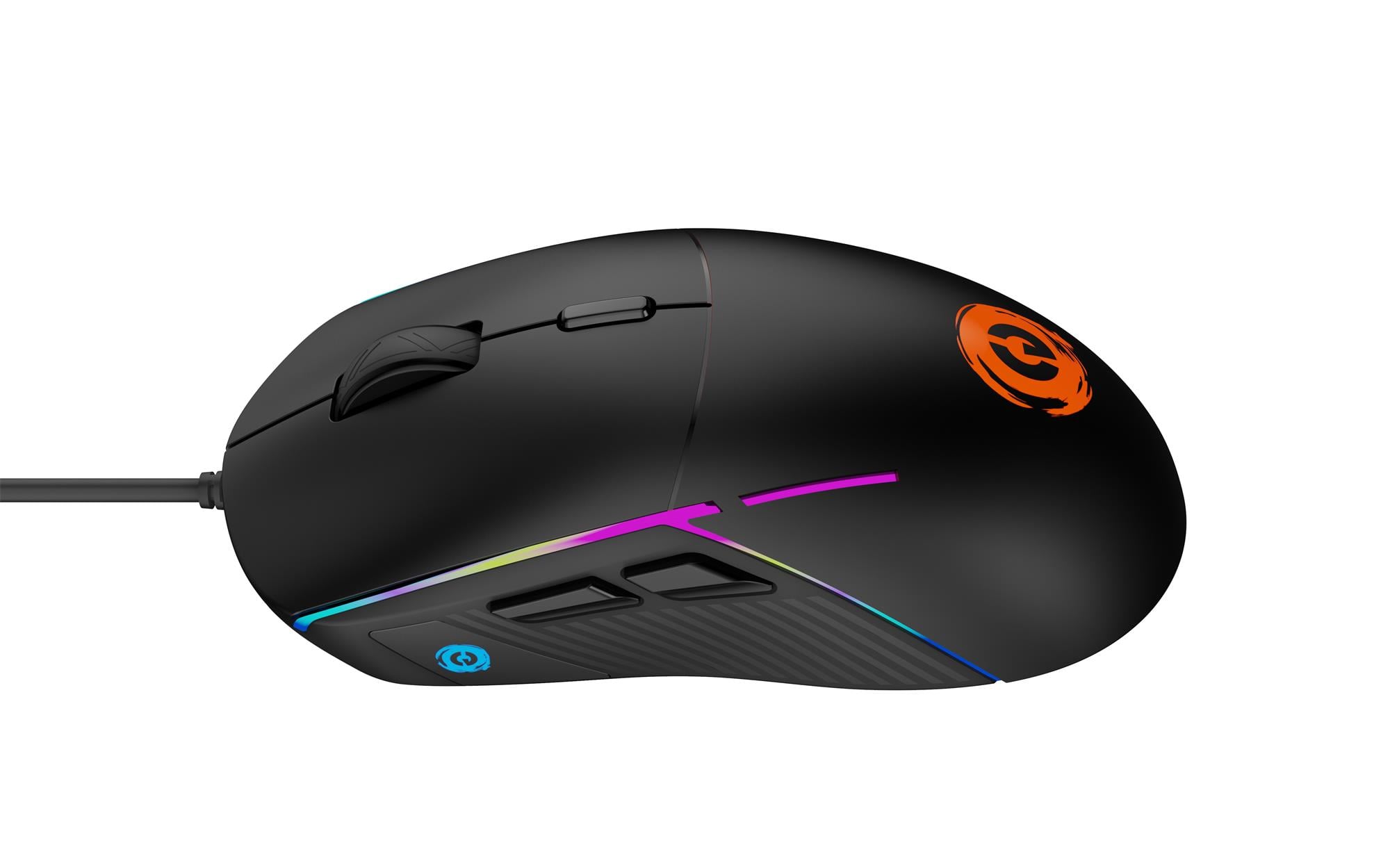 CANYON Herní drátová myš SHADDER GM-321, optická, RGB, až 7200 DPI, 6tl. programovatelných, černá