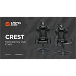 CANYON herní židle Crest FCH01 Fabric šedá