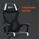 CANYON herní židle Flow MCH01 Mesh Black bílá