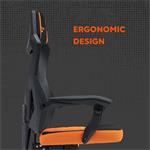 CANYON herní židle Wave MCH02 Mesh Black oranžová