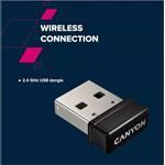 CANYON HSET-W5 bezdrátový SET klávesnice + optická myš