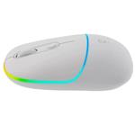 CANYON myš optická bezdrátová MW-22, RGB, 800/1200/1600 dpi, 4 tl, BT+2,4GHz, baterie 650mAh, snow white