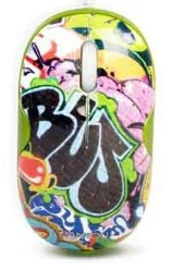 CANYON myš optická, Graffiti edition "Tailslide" 03A, 800dpi, 3tl+kolečko, USB 2.0, + Canyon tag přívěsek na klíče