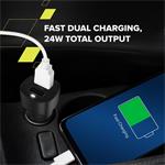 CANYON  OnDrive 24 24W 2xUSB-A Black nabíječka do auta