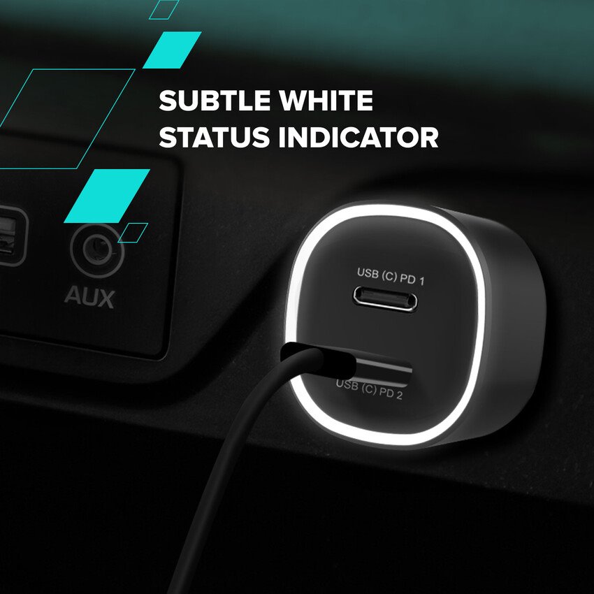 CANYON OnDrive 60 PD 60W 2xUSB-C Black nabíječka do auta