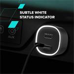 CANYON OnDrive 60 PD 60W 2xUSB-C Black nabíječka do auta