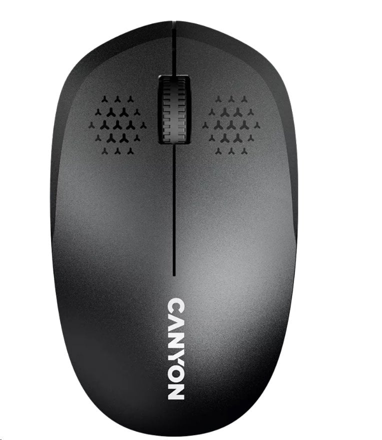 CANYON Optická bezdrôtová myš MW-4, 1200 dpi, Bluetooth, batéria AA, čierna