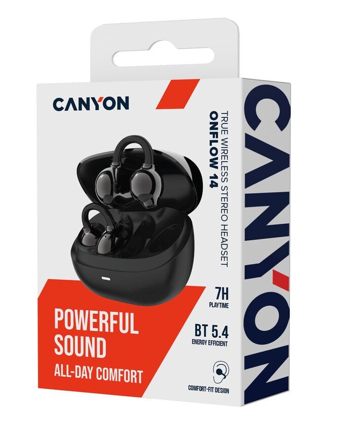 CANYON OWS Ear Clips slúchadlá OnFlow 14 Čierna