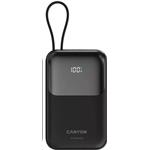 CANYON Power Bank PB-101, 10000mAh PD22,5W so zabudovaným káblom, čierna