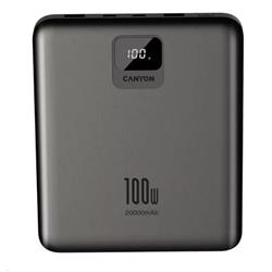 CANYON Power Bank PB-2008, 20000mAh, tmavě šedá