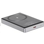 CANYON Power Bank PB-510, 10000 mAh, Magsafe wireless, 20W, Dark grey