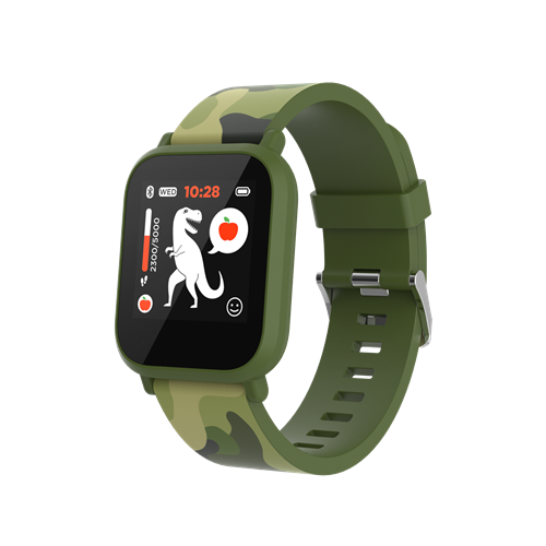 CANYON smart hodinky My Dino KW-33 GREEN/CAMO CNE-KW33GB