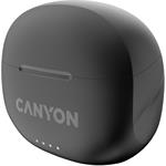 CANYON TWS8B Bluetooth bezdrátová sluchátka s mikrofonem, černá