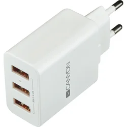 CANYON univerzální 3x USB nabíječka do sítě s ochranou proti přepětí CNE-CHA05W - Mobilní telefony - příslušenství
