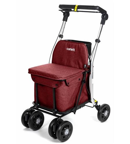 Carlett Nákupní taška na kolečkách Senior Comfort Pro 38 l, vínová