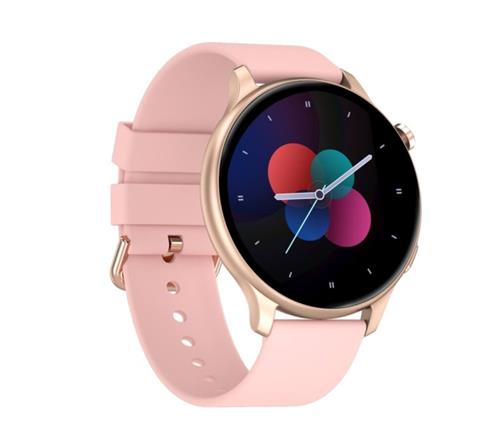 CARNEO Heiloo HR+/43mm/Gold/Sport Band/Pink