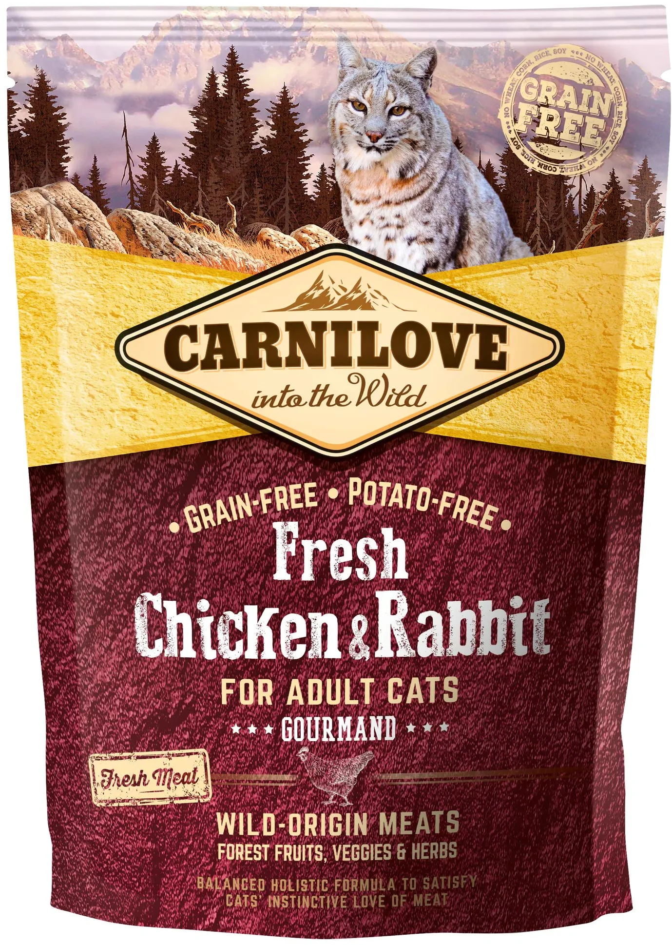 Carnilove Cat Fresh Chicken & Rabbit 0,4kg granule pre mačky