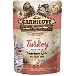 Carnilove Cat Pouch Rich in Turkey Enriched with Valerian 85g kapsičky pro kočky