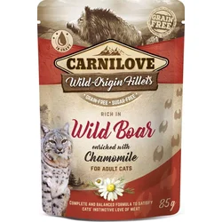 Carnilove Cat Pouch Rich in Wild Boar Enriched with Chamomile 85g kapsičky pro kočky