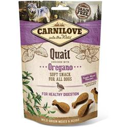 Carnilove Dog Semi Moist Snack Quail enriched with Oregano 200g pamlsky pro psy