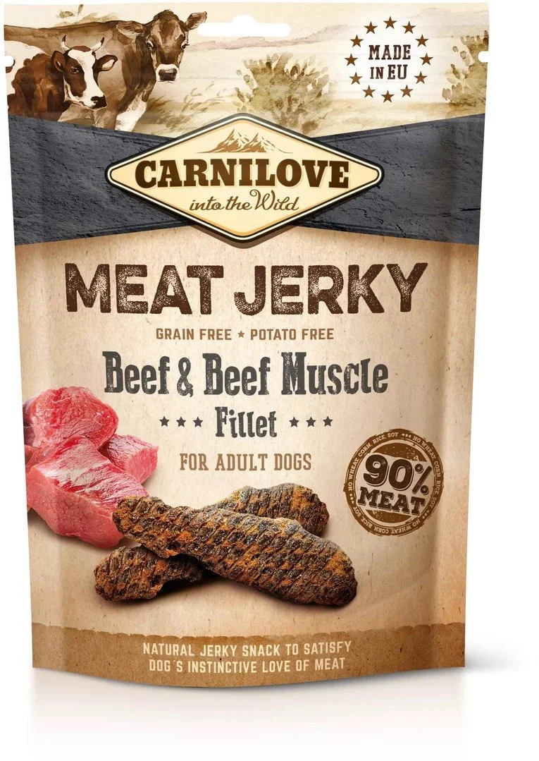 Carnilove Jerky Beef with Beef Muscle Fillet 100g pamlsky pro psy