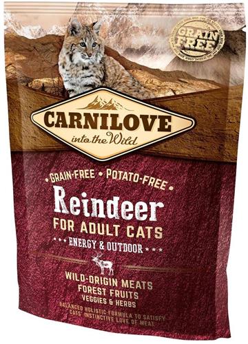 Carnilove Reindeer for Adult Cats – Energy & Outdoor 400g granule pro kočky