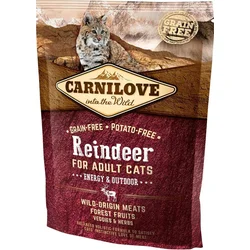 Carnilove Reindeer for Adult Cats – Energy & Outdoor 400g granule pro kočky