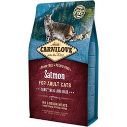 Carnilove Salmon for Adult Cats – Sensitive & Long Hair 2kg granule pro kočky