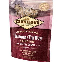 Carnilove Salmon & Turkey for Kittens – Healthy Growth 400g granule pro koťata