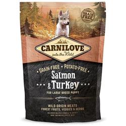 Carnilove Salmon & Turkey for Large Breed Puppy 1,5kg granule pro štěňata