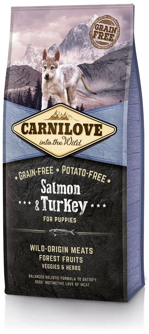 Carnilove Salmon & Turkey for Puppies 4kg granule pro štěňata