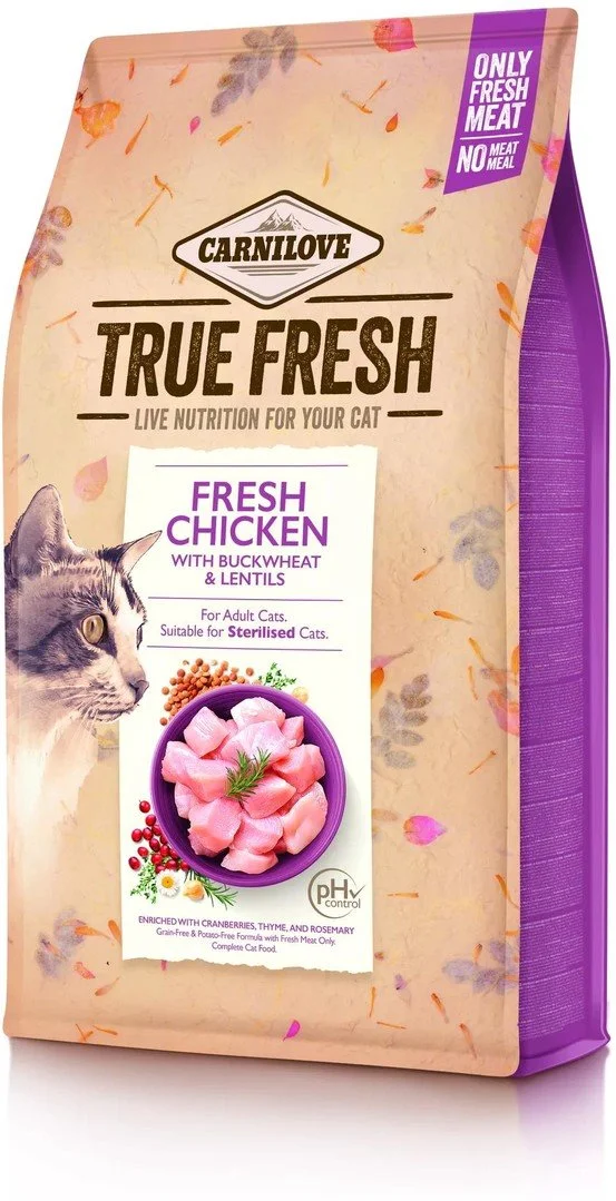 Carnilove True Fresh Cat Chicken, 4,8kg granule pro kočky