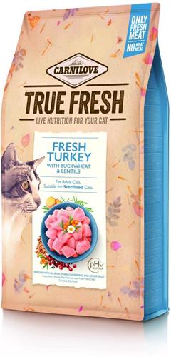 Carnilove True Fresh Cat Turkey, 1,8kg granule pre mačky