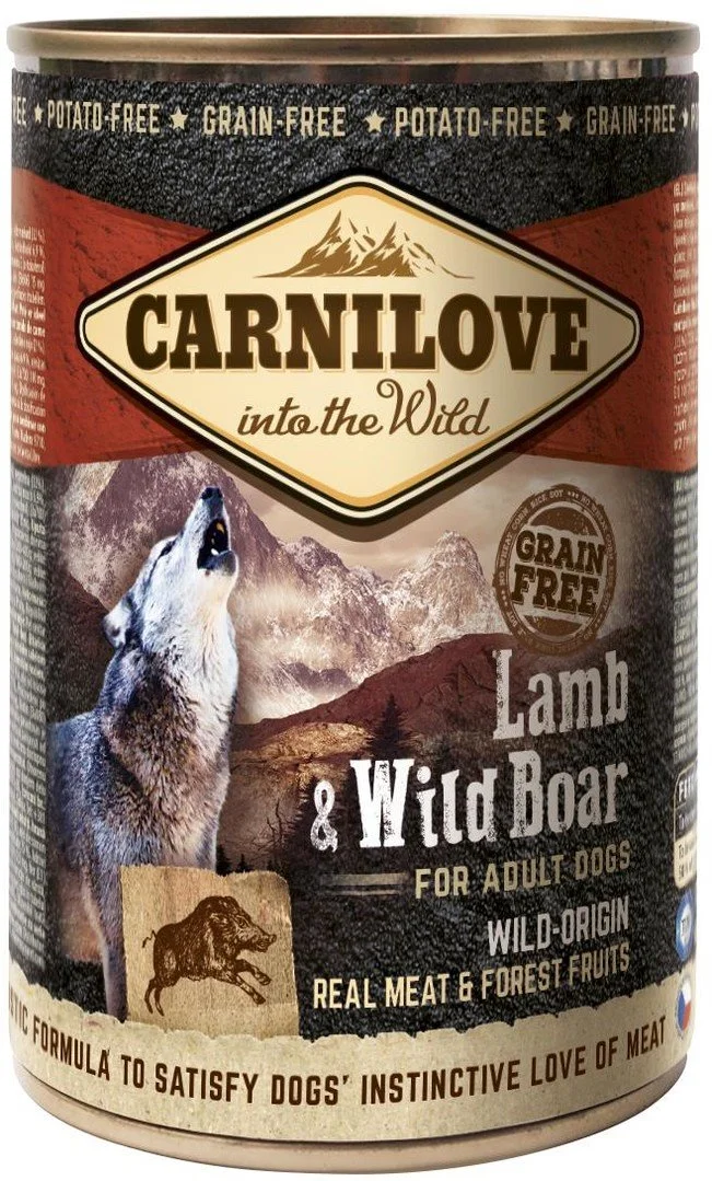 Carnilove Wild Meat Lamb & Wild Boar 400g konzerva pro psy