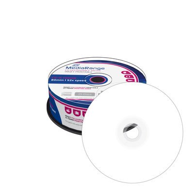 CD-R MediaRange 700MB 52x SPINDL (25pack), printable MR202