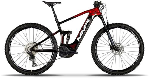 Celoodpružené elektrokolo MMR X-BOLT 120 30 - Black N Chrome Red - vel.M / 23/2024 