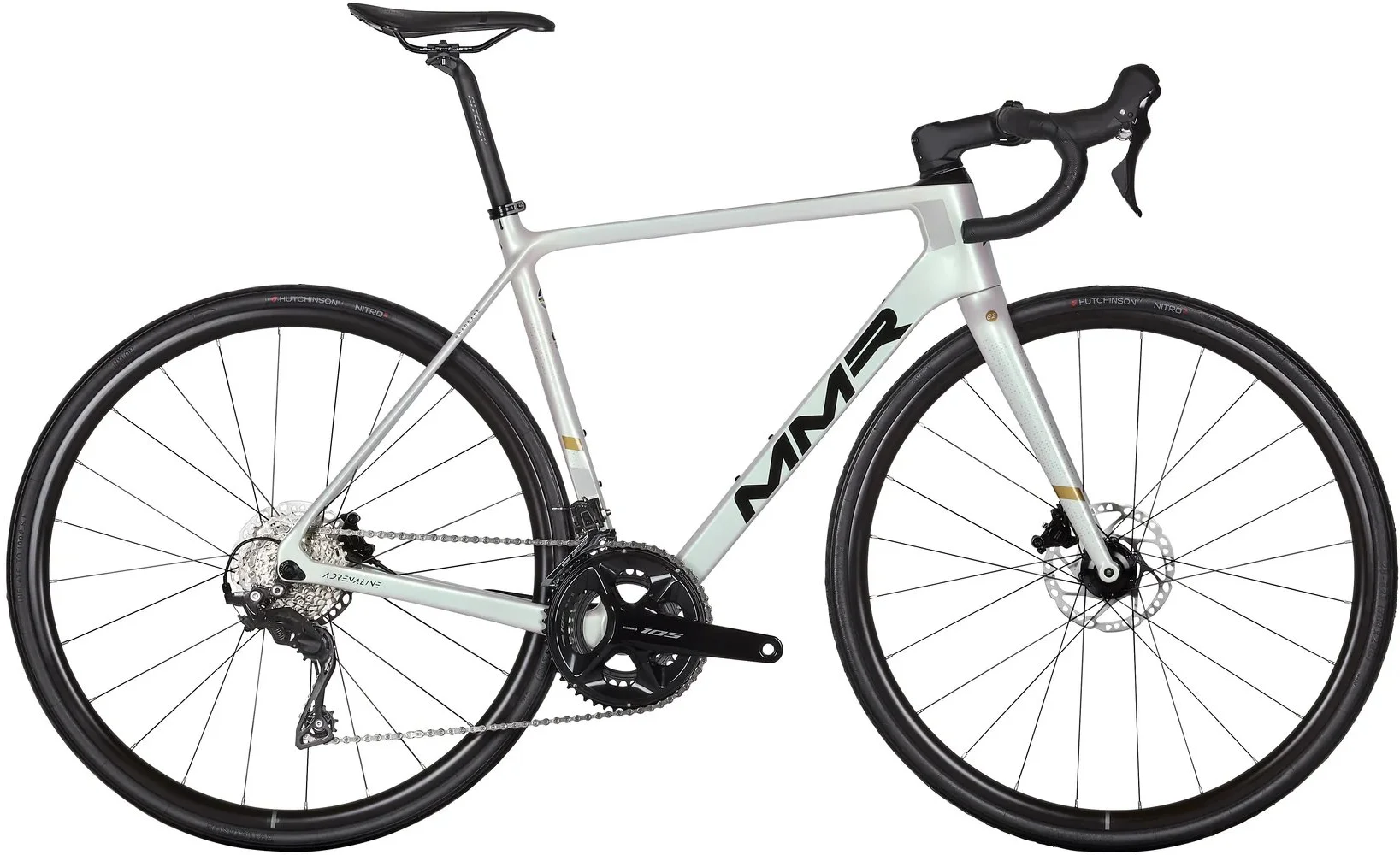 Cestný bicykel MMR ADRENALINE 50 - Pearlwhite N Black - veľkosť XL / 2024