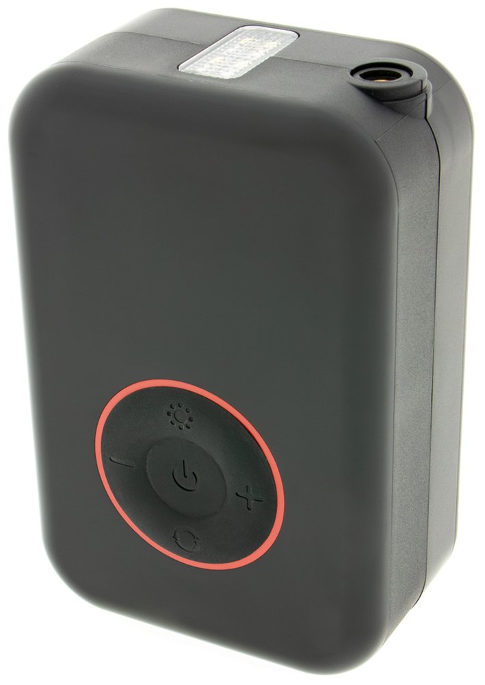Cestovný mini kompresor a powerbanka PATONA s kapacitou 4000 mAh