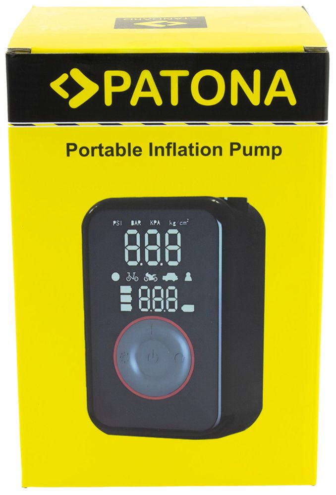 Cestovný mini kompresor a powerbanka PATONA s kapacitou 4000 mAh